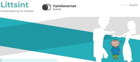 Bilde av nettsiden: Littsint - Sinnemestring for foreldre